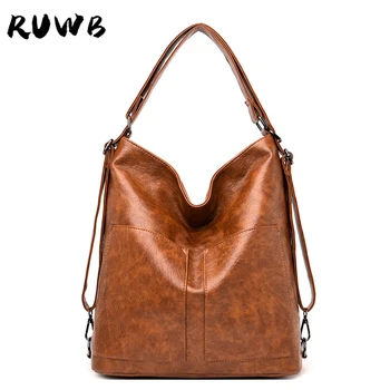 

RUWB Designer Handbags High Quality Street Retro Women Messenger Bags Ladies Hobos Tote Bag Big Casual Shoulder Bag Bolsos Mujer