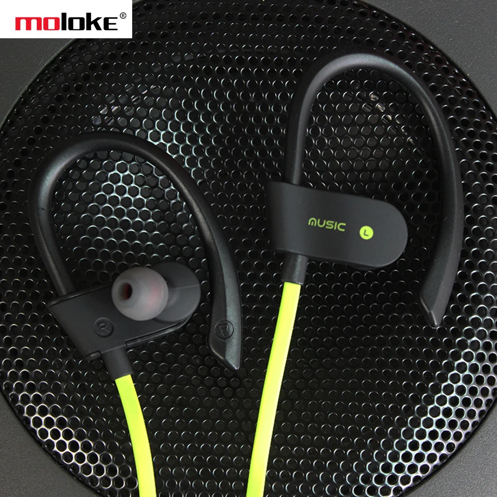 Moloke 56 S, Спортивная Bluetooth гарнитура, 5,0, беспроводные наушники, висячие, стерео, бинауральные, с эффектом сабвуфера, IPX5, водонепроницаемые