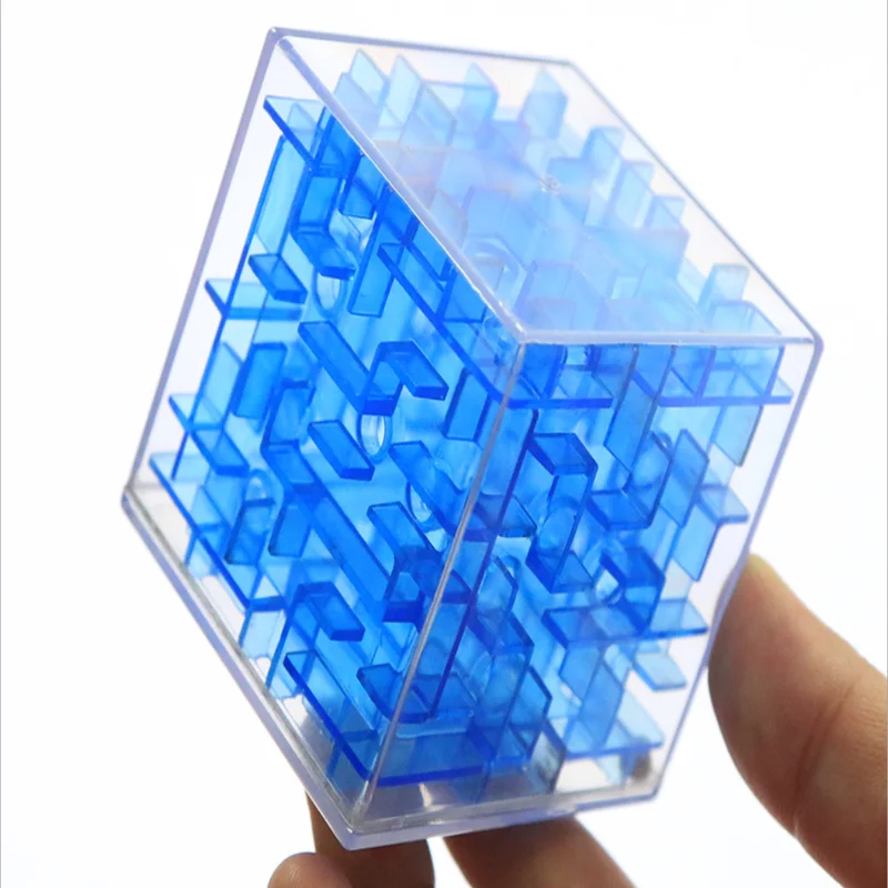 

3D Cube Puzzle Maze Toy Hand-eye Coordination Balance Game Case Box Fun Brain Baby Educational Toys For Children