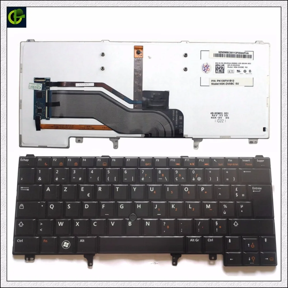 Французская клавиатура с подсветкой клавиатура azerty для Dell Latitude E6620 05YFMV 0C7FHD 0CN5HF 0CW57D 0FN5HF 0HF1YJ 0KW85T 0YKC2W 550116800-035-G