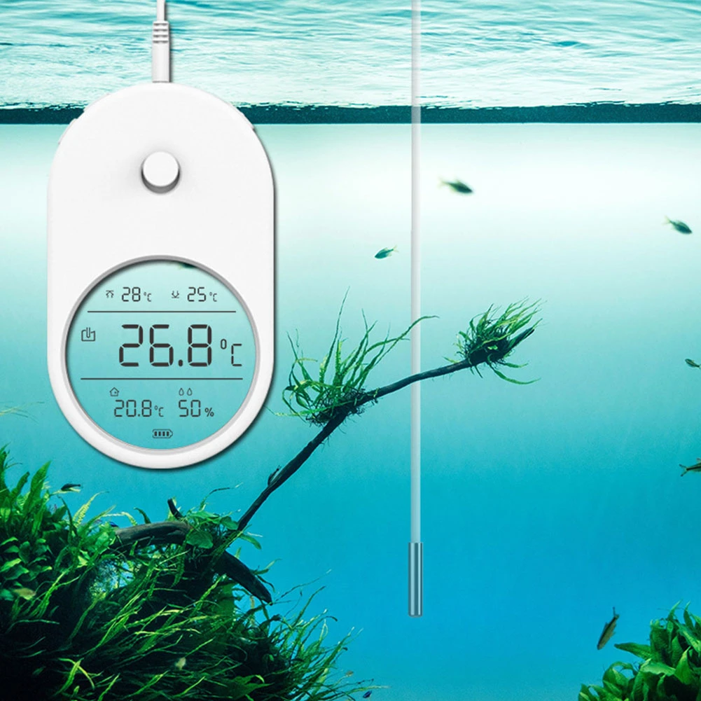 Popetpop 水温計 デジタル 温度計 水族館 Lcd 水槽