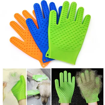 

New arrival Silicone Pet Grooming Glove Hair Remover Brush Dog Cat Bathing Glove Pet Massage Gloves Pet Supplies Comb for Cat