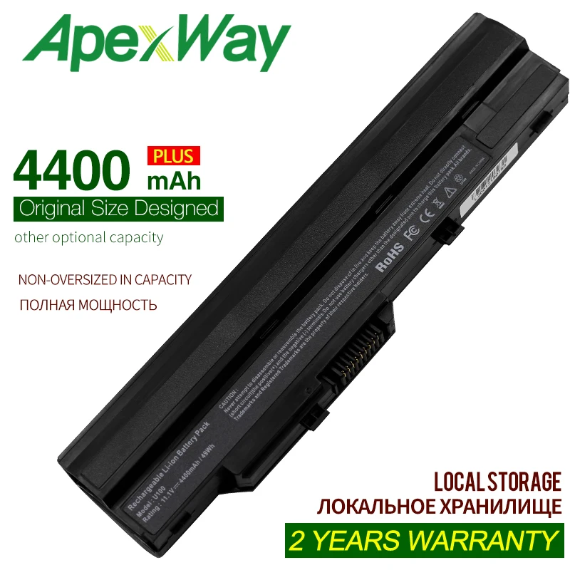 Apexway Аккумулятор для MSI BTY-S11 Wind12 U200 U210 U230 wind U100 L1300 L1350 L1350D U100X U100W U135DX U270 U90X |