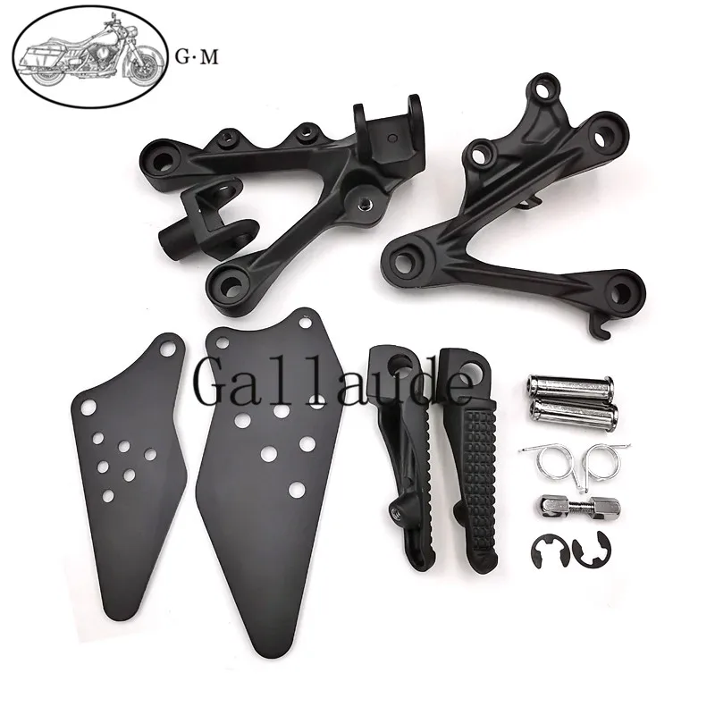 

Motorcycle Front Footrest Foot Pegs Set For Kawasaki ZX6R ZX-6R ZX636 2009 2010 2011 2012 2013 2014 2015 2016 2017 2018