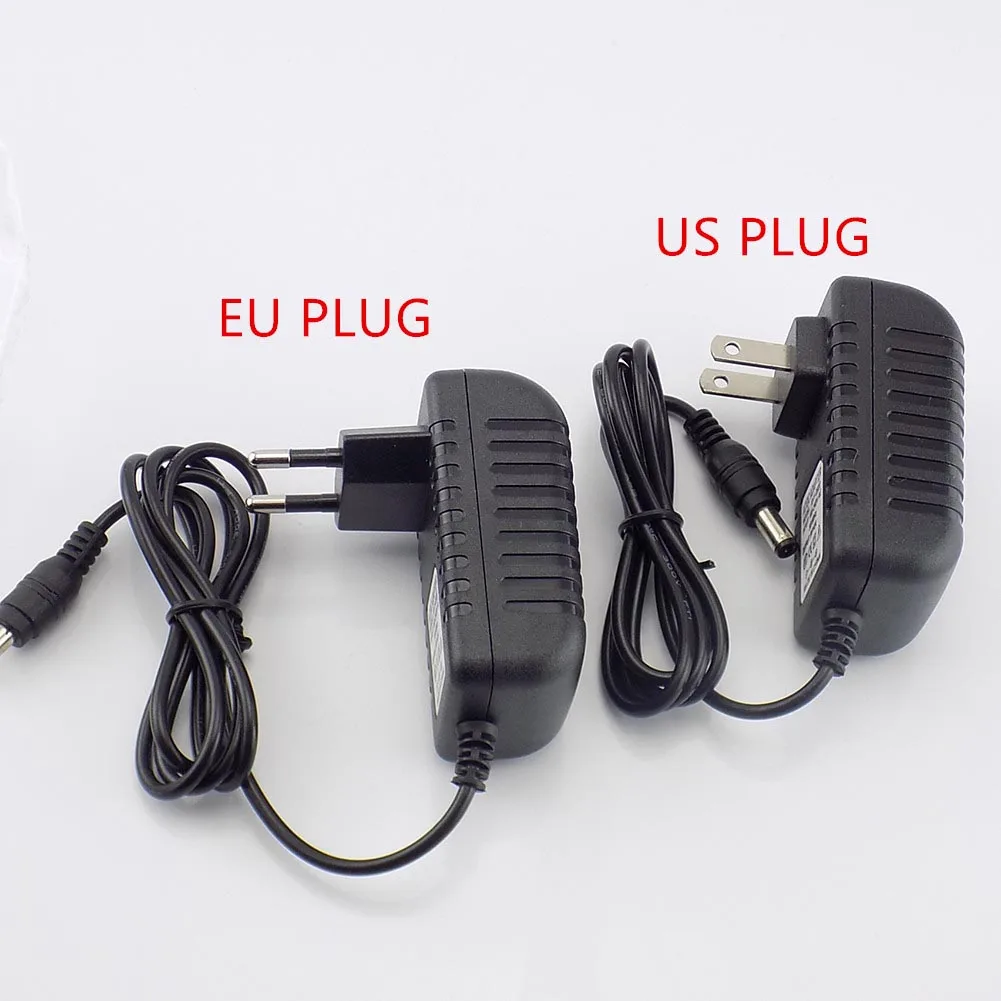 Адаптер питания переменного тока в постоянный 9V 2A 5,5mm x 2,5mm US EU Plug конвертер 2000mA зарядное устройство для светодиодной ленты CCTV камеры 100 V-240 V J17