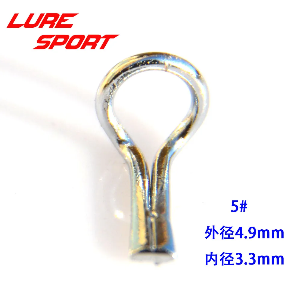 Фото LureSport 30 шт. направляющая для мухобового удилища, стальное кольцо, направляющая, Серебряная рама, удилище, ремонт рыболовной удочки, компоненты для ремонта, DIY аксессуары №3