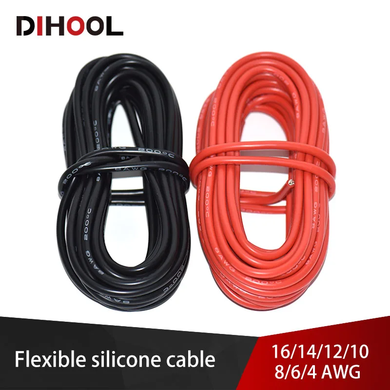 Super Soft Silicone Cable High Temperature Resistant Tin plated Copper Wire  High Current Cable for Battery,Inverter,UPS,etc|Wires & Cables| - AliExpress