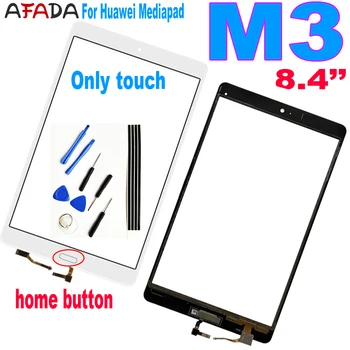 

8.4" For Huawei Mediapad M3 BTV-DL09 BTV-W09 Touch Screen Glass Digitizer Panel Front Glass with Home Button
