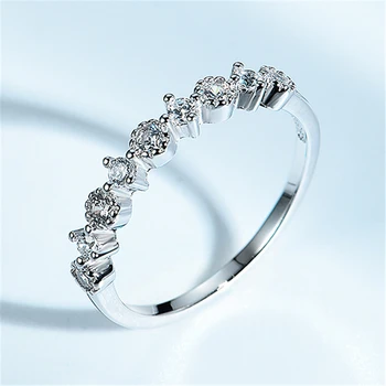 

DY Romantic Forever Love Shiny Cubic Zircon 925 Sterling Silver Rings For Women Ladies Finger Ring Fashion Wedding Gift Jewelry