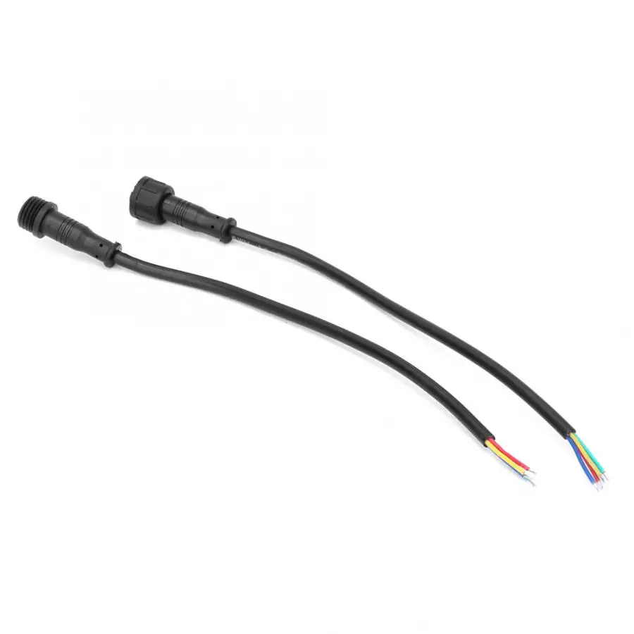 10 пар в комплекте; Мощность Соединительный кабель черного цвета 4 Pin Водонепроницаемый разъем для Светодиодный IP16 Мощность разъем провода