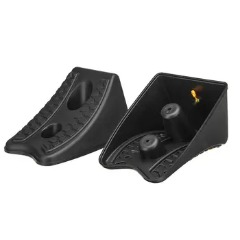 

Rubber Tough Chock Wheel Chocks Non-Slip Wheel Tough Chock Motors Camper 21*14*13cm Black Durable Tough Chock Stop