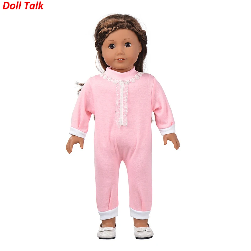 Pink onesies 4 шт. кукольная одежда футболка; куртка; пальто; обувь под брюки костюм для 43 см для ухода за ребенком для мам куклы и 18-дюймовые аксессуары для кукол кукольный наряд - Цвет: Pink onesies