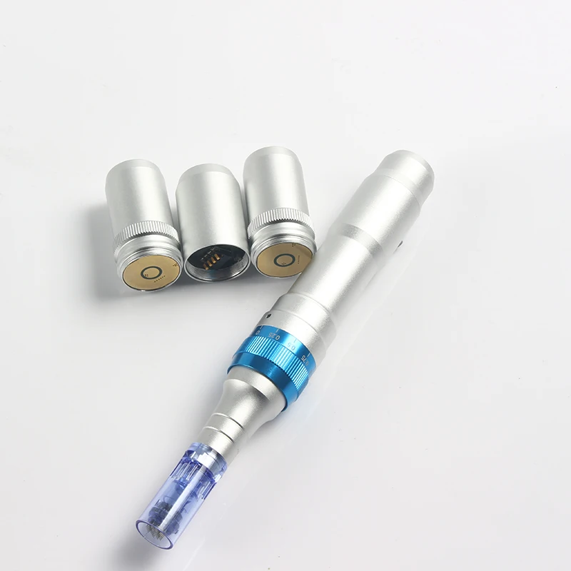 Goede 1 Set Elektrische Derma Roller Dr Pen A6 Oplaadbare Auto Micro Naald Draadloze Microneedling Machine Derma Stempel Therapie Mts