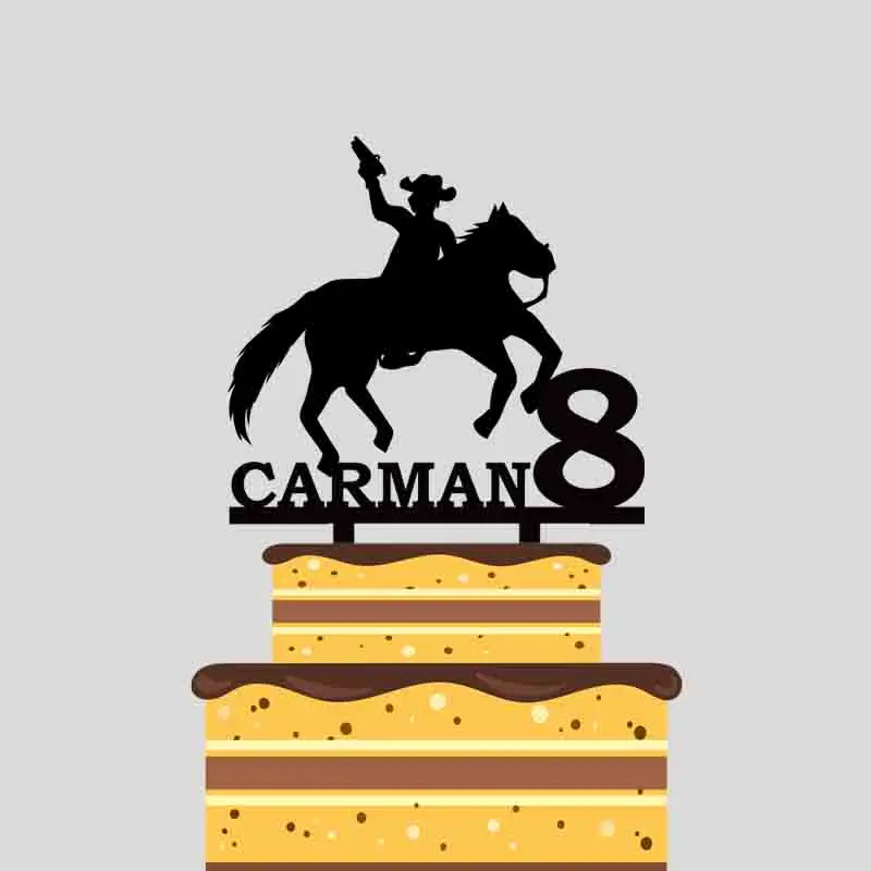 Персонализированные торты на заказ с именем возраст мальчик держать пистолет