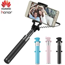 Original Huawei Honor Selfie Stick Monopod Wired Selfi Self Stick Extendable Handheld Shutter for iPhone Android Huawei Xiaomi