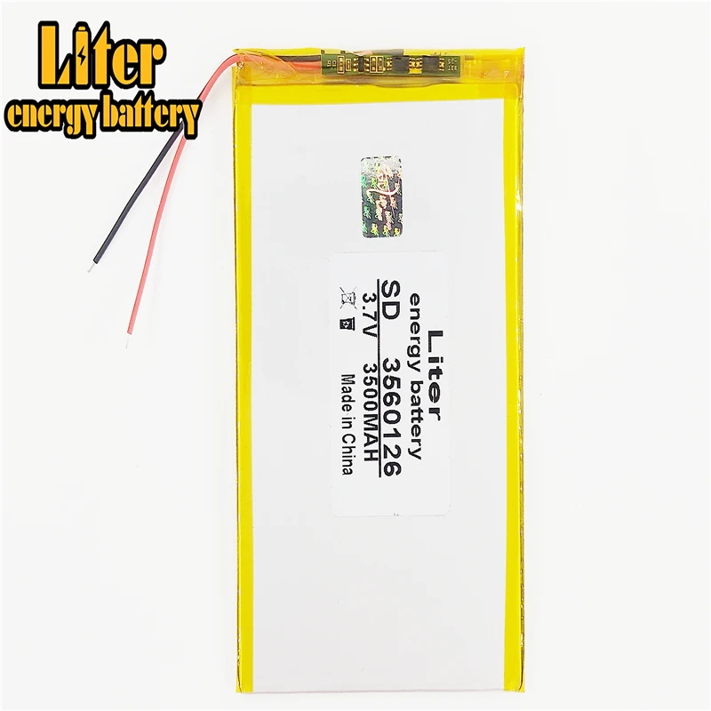 3 7 в литий полимерная батарея 3500 мАч 3560126 3560125 таблетки DIY mobile power|lithium polymer battery|polymer