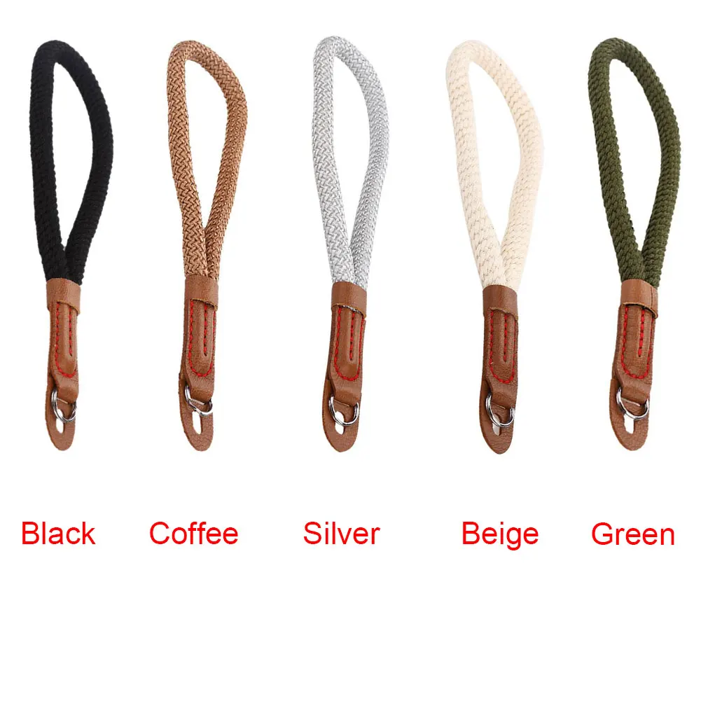 Веревка Плетеный аксессуар для камеры домашний ремень камера ремешок для запястья Регулируемый хлопок фотография Винтаж Спорт Путешествия Мода
