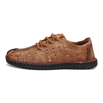 

Sepatu Pria Chaussure Summer Genuine Leather Casual Male Driver Szie Buty Loafers Cow Leather Slip-on Full Grain Leather Rubber