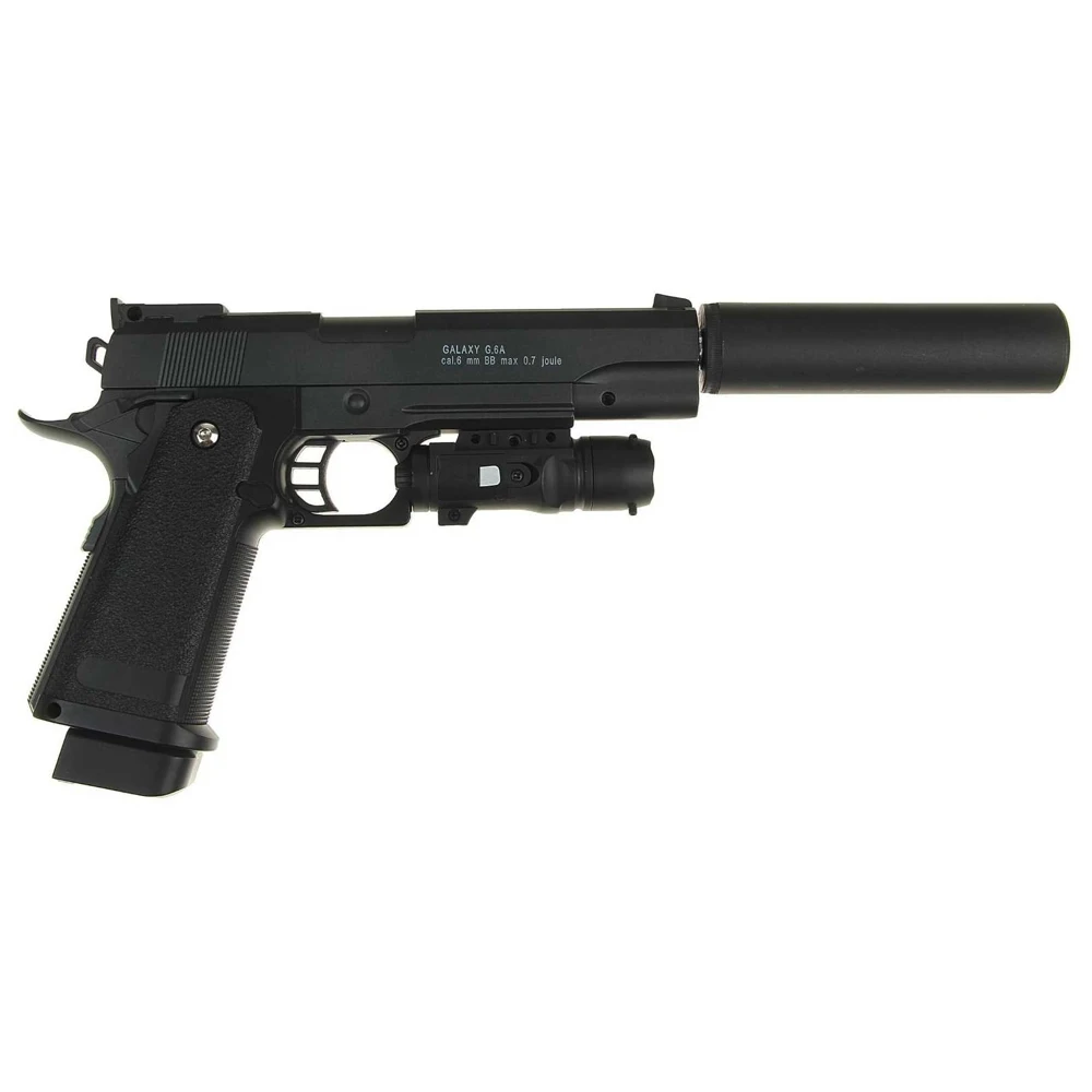 Pistola Airsoft Galaxy G.6A Colt 1911 PD, deportes y entretenimiento, tiro  de Paintballs