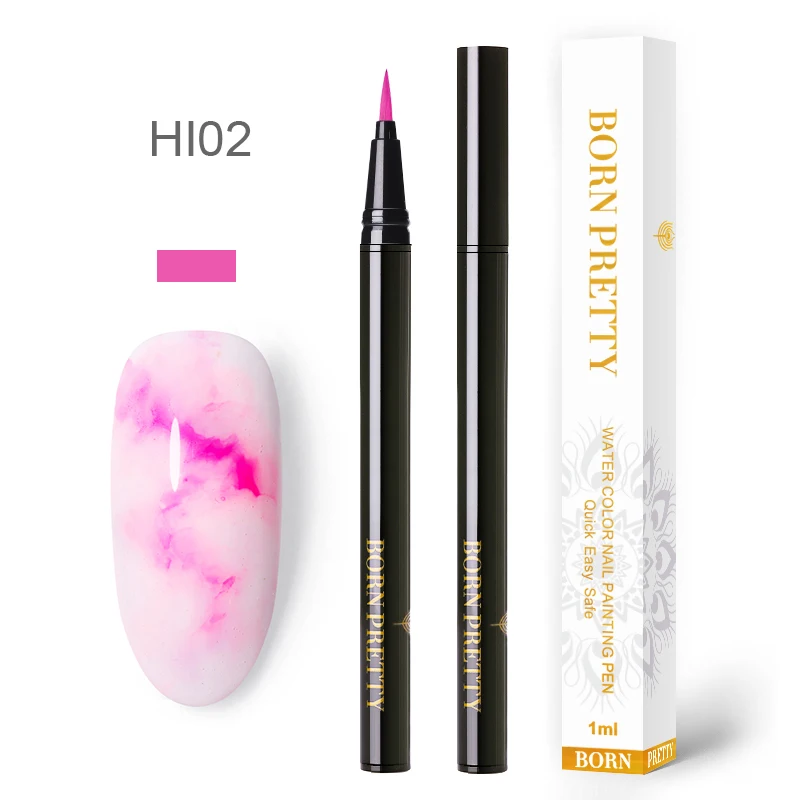 BP-HI02 Цветной лак для ногтей BORN PRETTY, цветной лак для ногтей, 1 мл, 12 цветов для маникюра своими руками - Цвет: BP-HI02