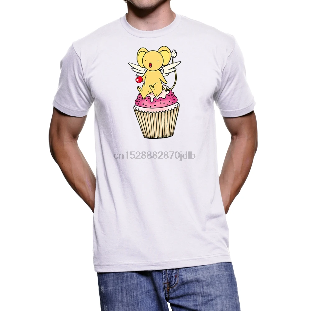 Футболка UOMO CERBERUS CUPCAKE Милая открытка Каваий CAPTOR SAKURA Мужская Унисекс Новая модная