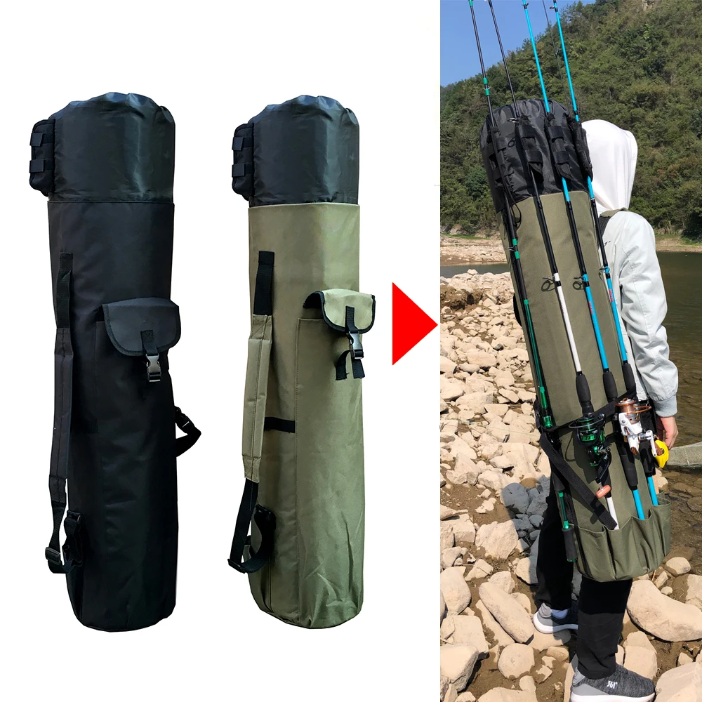Multi-functional Fishing Backpack Outdoor Fishing Rod Reel Tackle Bag Pole  Pack