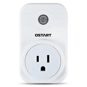 

WiFi Smart Timing Plug Socket, Wireless Outlet Socket Remote Control Switch via Android/IOS App for Household Appliances