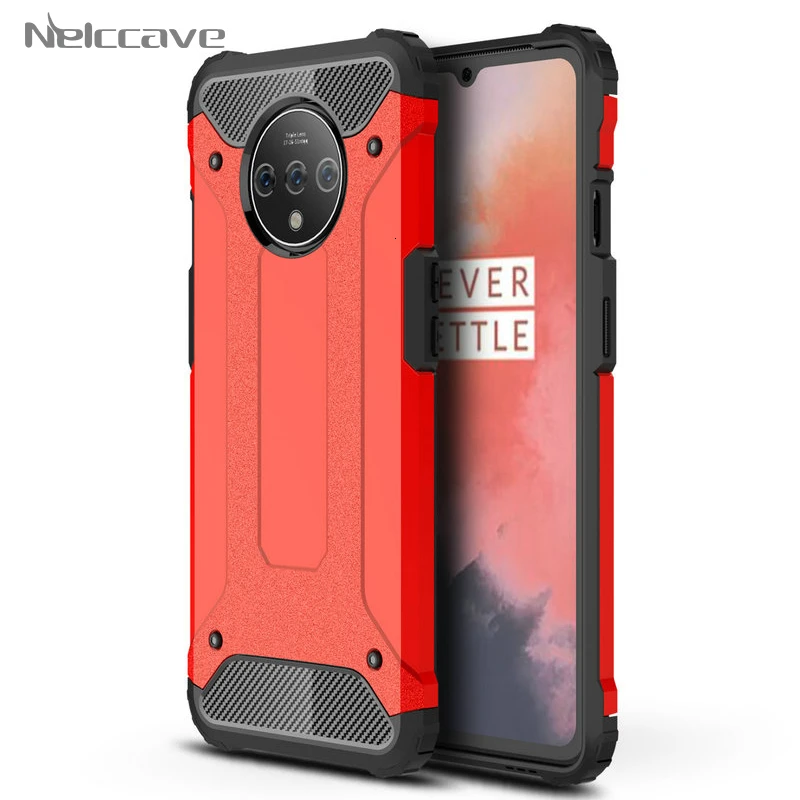 100 шт Бронированный чехол s для One Plus 7T 7T Pro One Plus 7 One Plus 6 6T 5 5T противоударный чехол-гибрид для телефона двухслойная задняя крышка