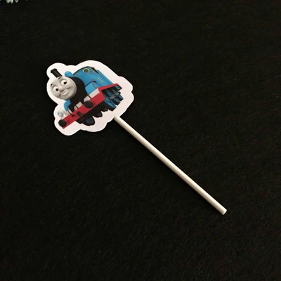 Thomas alone 8pcs Томас все для праздника столовые приборы вставка для торта тема вечерние принадлежности украшение на детский день рождения одноразовая Праздничная посуда - Цвет: Thomas alone 8pcs