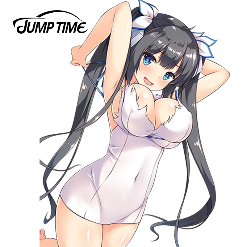 JumpTime 13 см x 10 см мультяшный аниме DanMachi Hestia Автомобильная наклейка Переводные аксессуары любимая леди водонепроницаемый солнцезащитный
