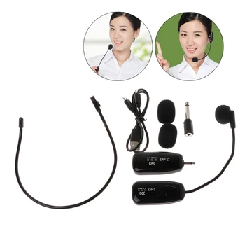 

2.4G Wireless Microphone Headset Megaphone Radio Mic For Speech Loudspeaker New D08A
