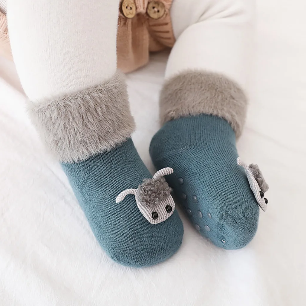 2 пары, зимние носки для малышей носки для мальчиков и девочек Chaussette Enfant, хлопковые детские гетры, детские носки-тапочки нескользящие носки для малышей