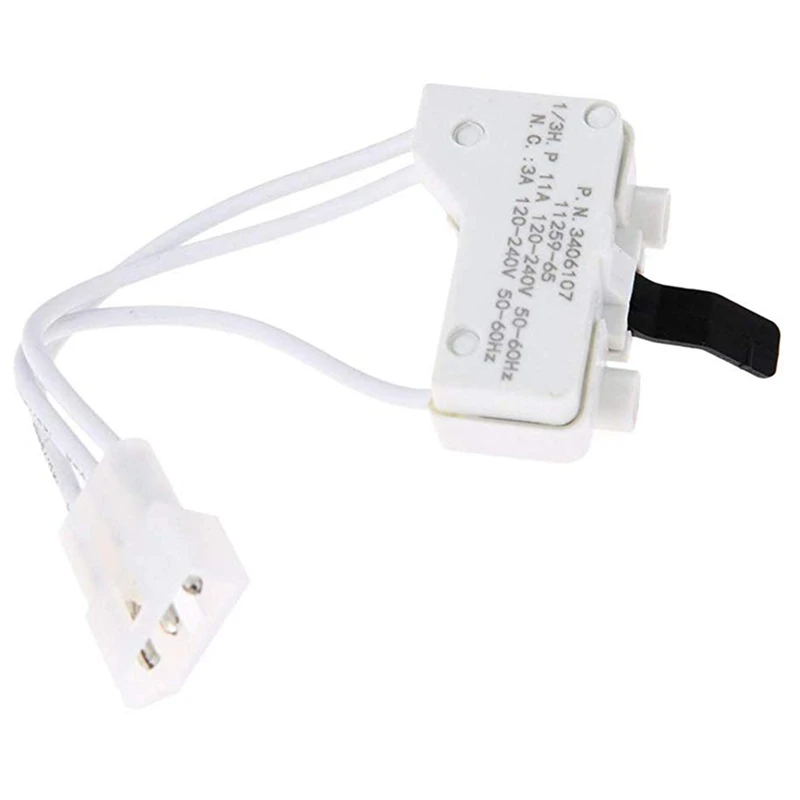 

2PCS for 3406107 Dryer Door Switch Assembly Replacement Part Fit for Whirlpool Kenmore
