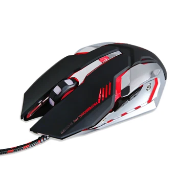 

HANSTEAD Wired Gaming Mouse Ergonomic Wired Mouse 6 Keys LED 2400 DPI Computer Mouse Gamer Mice Silent Mouse for PUBG FPS Game.