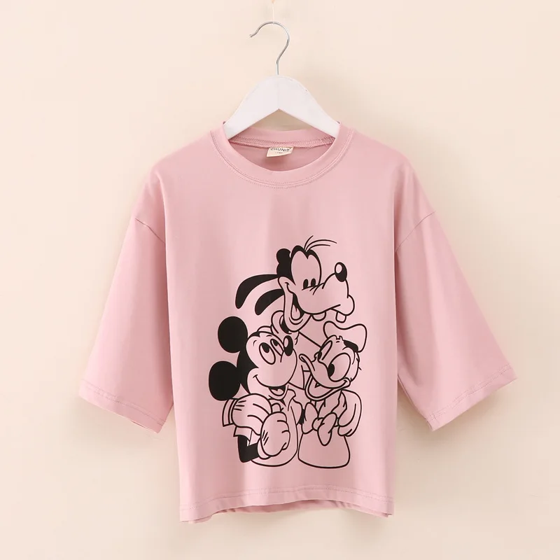 

Disney Mickey mouse Children's clothing girls boy gift autumn cartoon minnie lovely T-shirt bottoming shirt