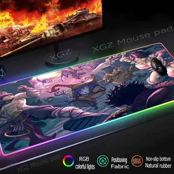 

XGZ Sexy Busty Swordsman Large RGB Game Mouse Pad Lockedge Custom Computer Desk Natural Rubber Non-slip 900x400 / 800x300