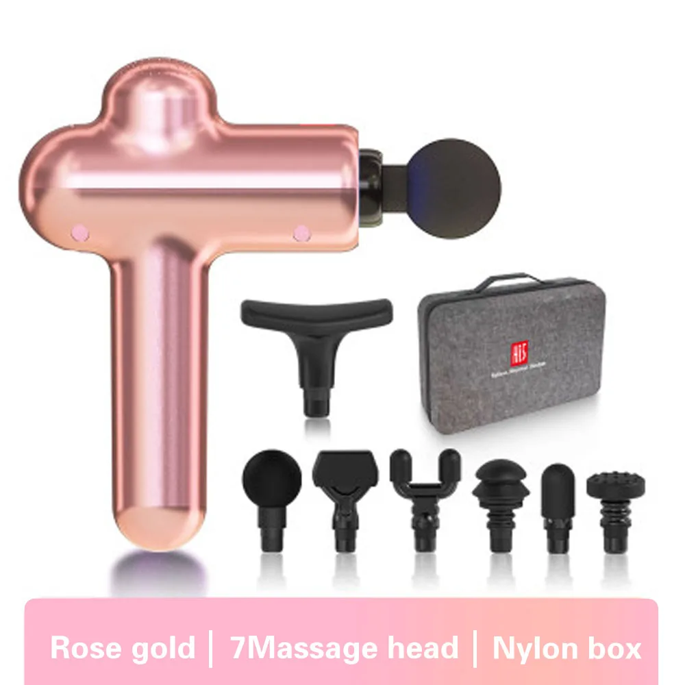 

Electric Vibration Brushless Handheld Deep Tissue Muscle Massage Gun Thera Gun Fascia Gun Muscle relaxation Gold