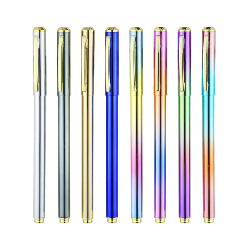 

Gradient color business signature pen 0.5 metal black pen net red pen office signature ballpoint pen fashion pen