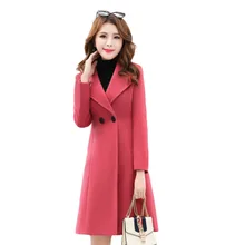 Длинное пальто Dames Jassen, зимнее женское Шерстяное Пальто, манто для женщин, темпераментное Женское пальто для похудения