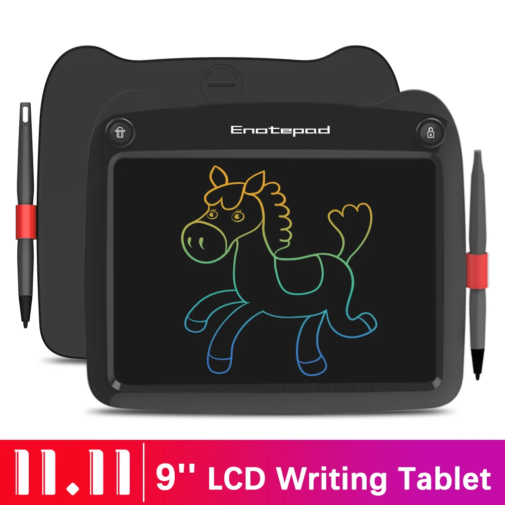 

Enotepad 9 Inch Lcd Writing Portable Smart LCD Writing Tablet Electronic Handwriting Pad graphics tablet pen lcd eraser