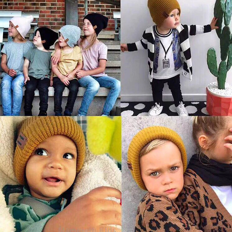 2 шт./компл. шапки для мамы и ребенка тюрбан Beanie Теплые шапки Мягкая шапка для девочек и мальчиков стрейчевая шляпа осень-зима
