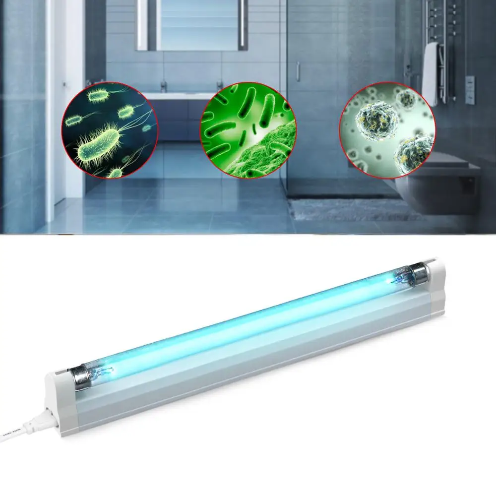 Ozone UV Lamp For Bathroom Sterilization Mite Eliminator quartz lamp Night Light Germicidal UVC T5 Tube Bedroom bacterial killer