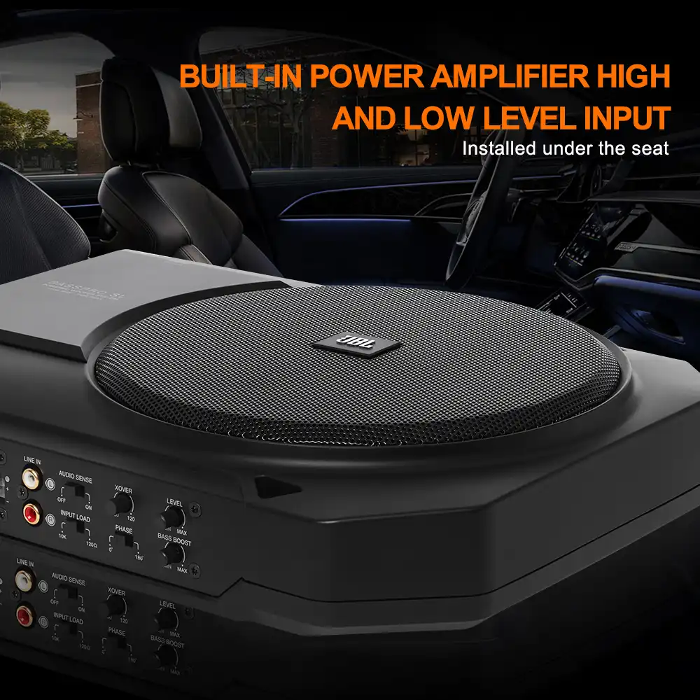 built in amplifier subwoofer for car