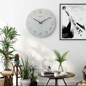 

2020 New Hanging Clock Wooden Watches Modern Creative Living Room Watches Fashion Hanging Clock Factory Direct Sales