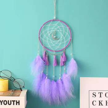 

Nordic Dreamcatcher Tapestry Bohemian Chic Macrame Wall Hanging Tapestry Handmade Dreamcatcher Wind Chime Ornaments Gift