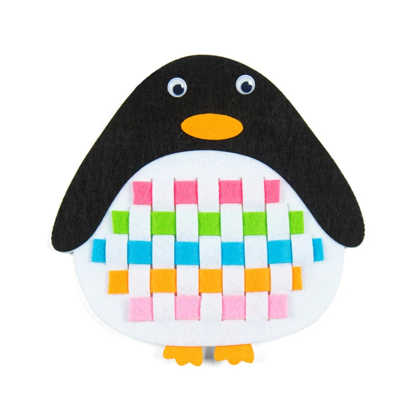 penguin Saizhi DIY тканевая ткань для раннего обучения ручной работы, игрушка для детского сада, руководство для обучения ребенка, развивающие игрушки, подарки для детей - Цвет: penguin
