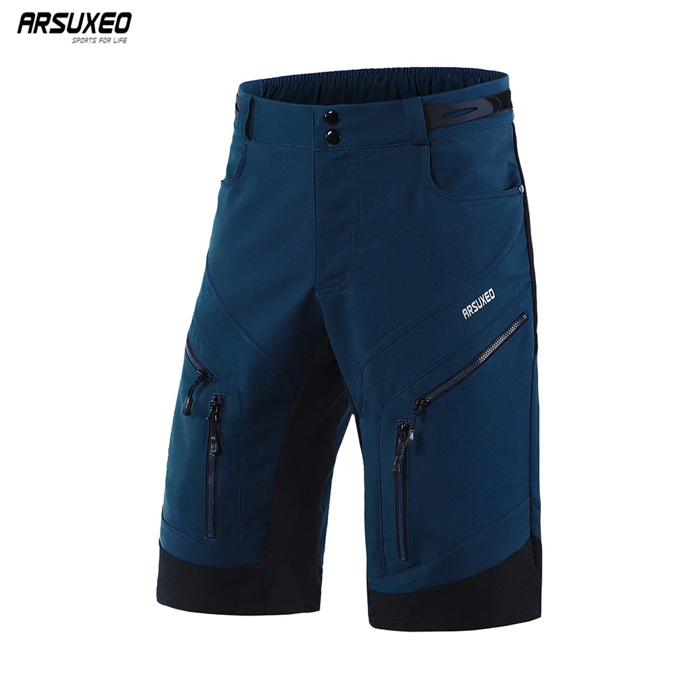 Men/'s Cycling Shorts with Pockets MTB Downhill Bike Shorts Bicycle Short Pants