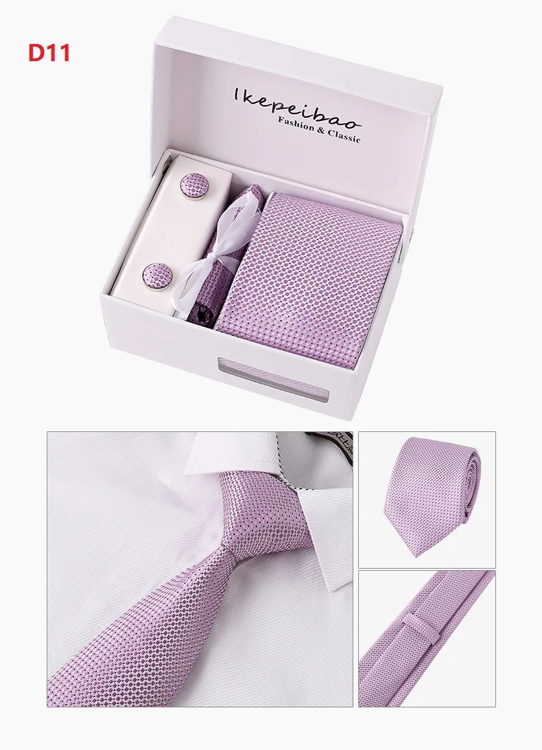 1200 иглы качество полиэстер мужские галстуки плед точки шеи галстуки для мужчин Классическая одежда Бизнес Свадебная вечеринка Gravatas Hombre - Цвет: D11