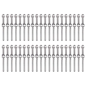 

Cable Railing Swage Threaded Stud Tension End Fitting Terminal for 1/8 Cable Deck Railing Hand Swage T316 Stainless Steel Marine