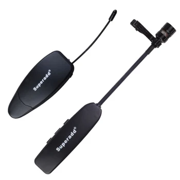 

Superadd UHF wireless collar clip microphone clip type lecture tour guide microphone 40 meters for laptops and ordinary speakers